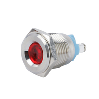 Pino de parafuso de lâmpada de luz indicadora de metal LED de 16 mm 3V 12V 24V 36V 48V 110V 220V 